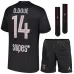 Paris Saint-Germain  D.DOUÉ 2025/26 Viertes Kinder-Set - Schwarz