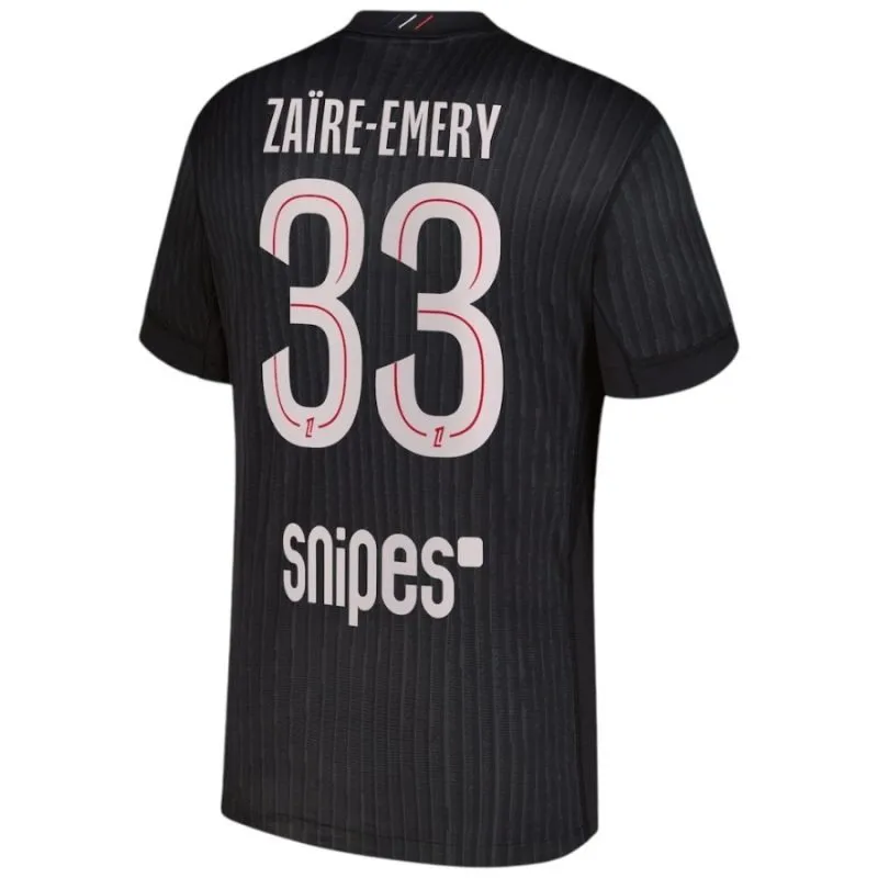 Paris Saint-Germain ZAÏRE-EMERY 2025/26 Viertes Kinder-Set - Schwarz
