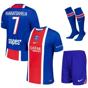 PSG KVARATSKHELIA 2026/27 Home Kids Kit