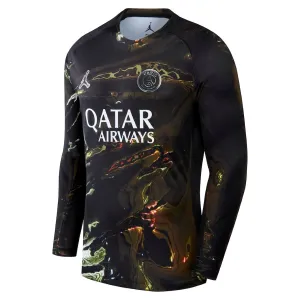 Camiseta PSG Noche Jordan Manga Larga 2025/26 2 Estrellas