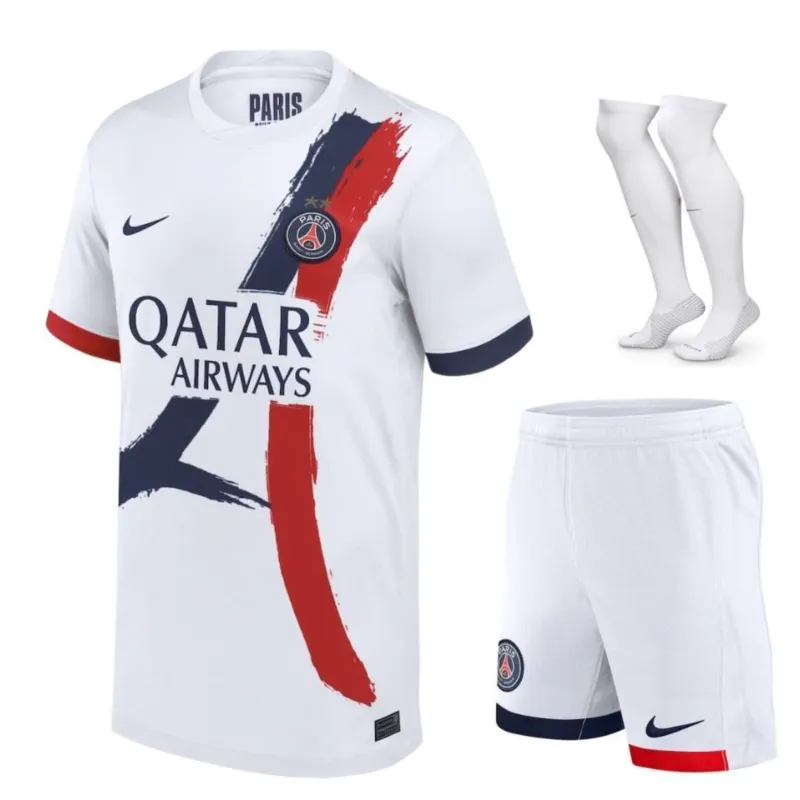 Camiseta PSG Conjunto Infantil Visitante 2025/26 2 Estrellas