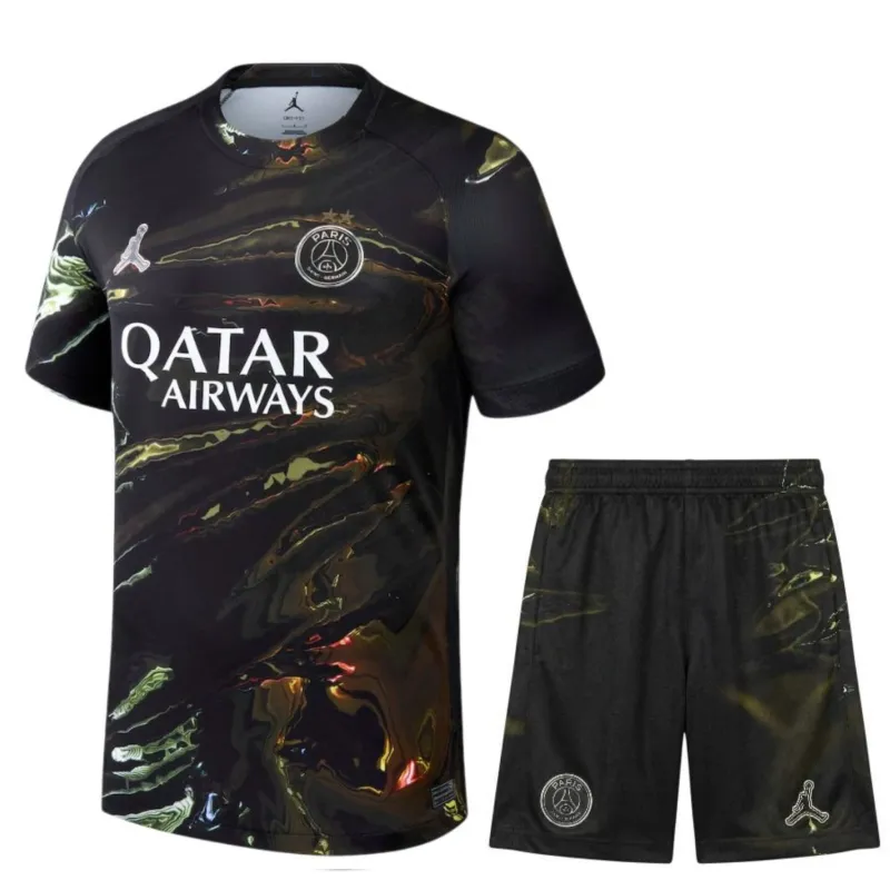 Camiseta PSG Conjunto Infantil Noche Jordan 2025/26 2 Estrellas