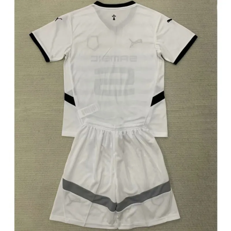 Rennes Kids' Jersey + Shorts 2024/25 Away - White