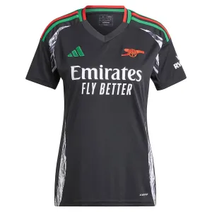 Arsenal 2024/25 Women's Away Jersey - Fan Version (Black)