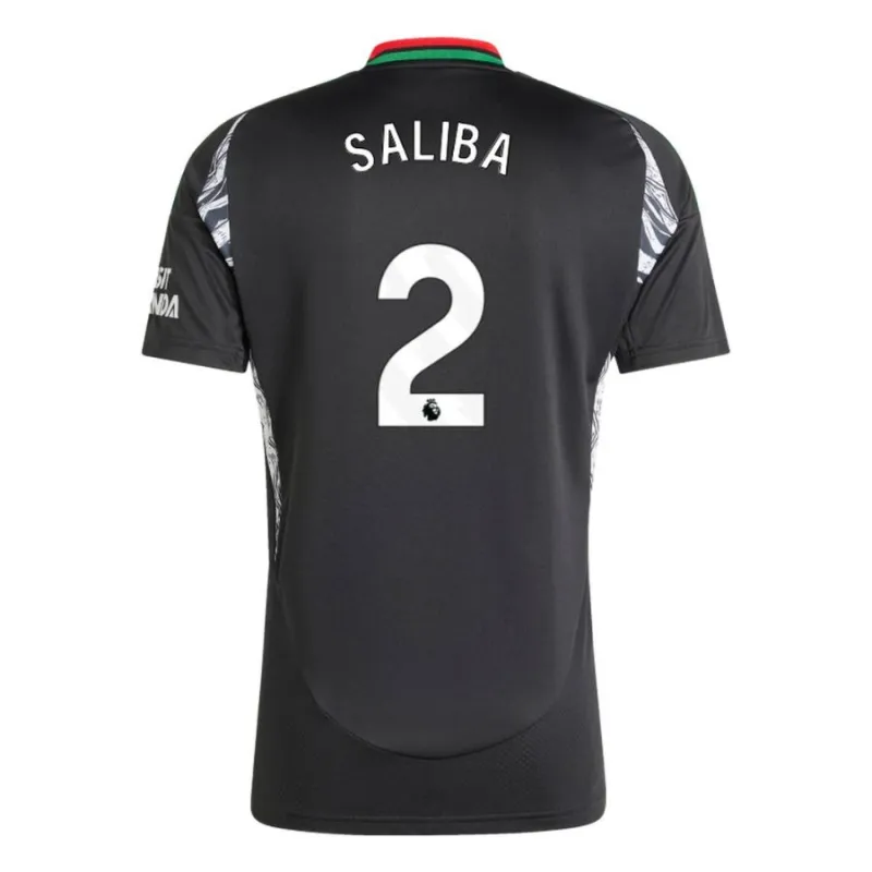 SALIBA Arsenal 2024/25 Away Replica Jersey - Black