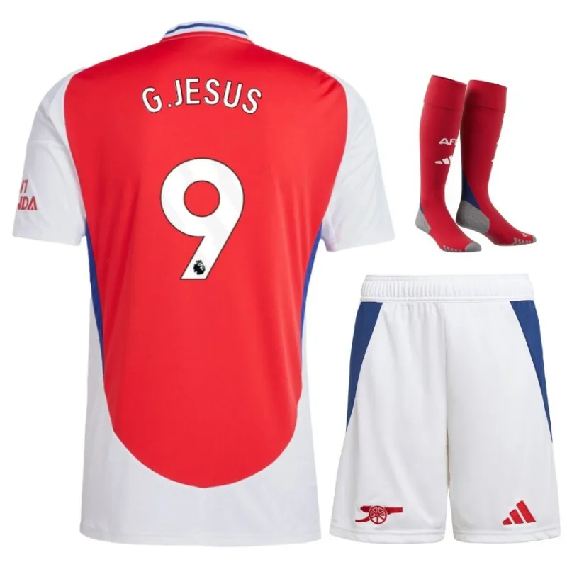 G.JESUS Arsenal 2024/25 Kinder - Heim - Replikations - Trikot - Rot