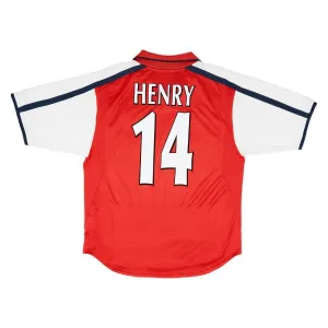Henry Arsenal 2000/2001 Home Jersey - Red
