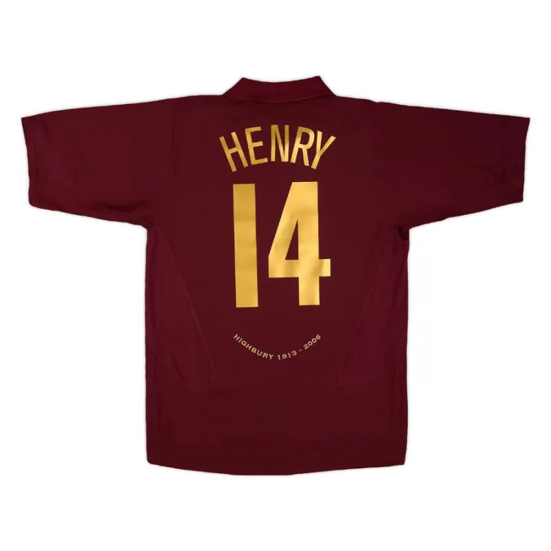 Henry Arsenal 2005/2006 Home Jersey - Red