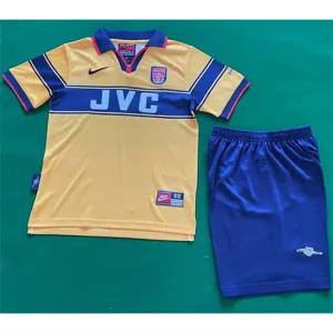 Arsenal 1995 - 97 Kids Away Jersey - Yellow