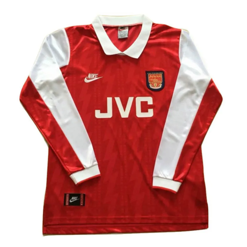 Arsenal 1994 Home Retro Long Sleeve Jersey - Red