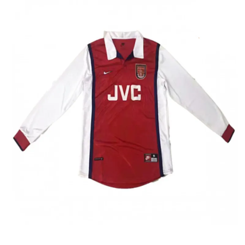 Arsenal 1998/99 Home Retro Long Sleeve Jersey - Red