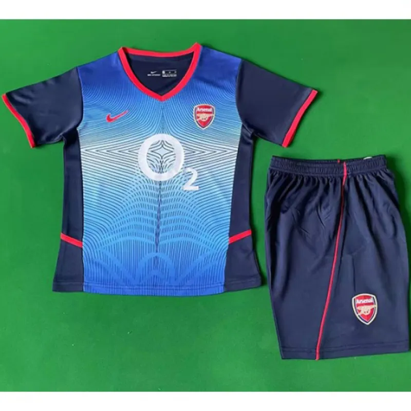 Arsenal 2002/04 Kids Away Jersey - Blue