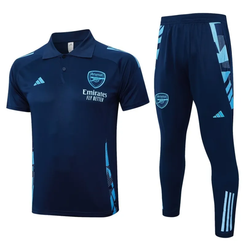 Arsenal 2024/25 Season Polo Shirt Suit - Blue