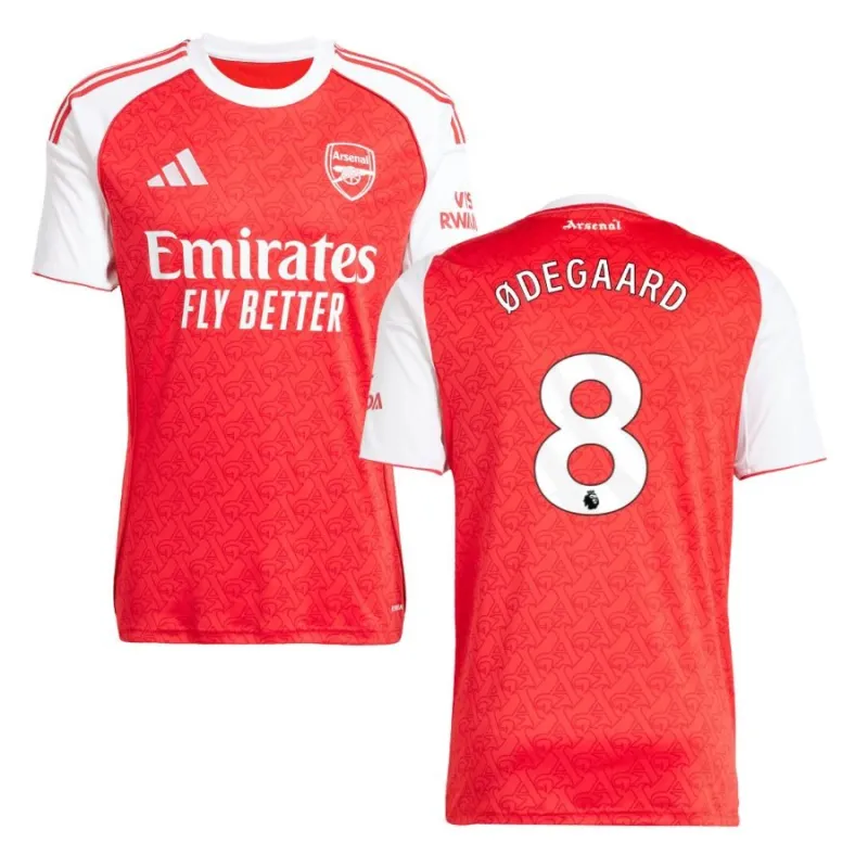 Arsenal ØDEGAARD 2025/26 Heimtrikot - Rot