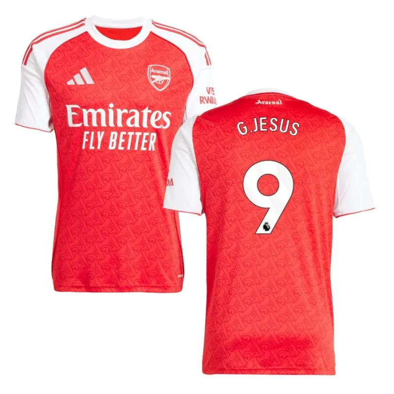 Maillot domicile Arsenal G JESUS 2025/26 - Rouge