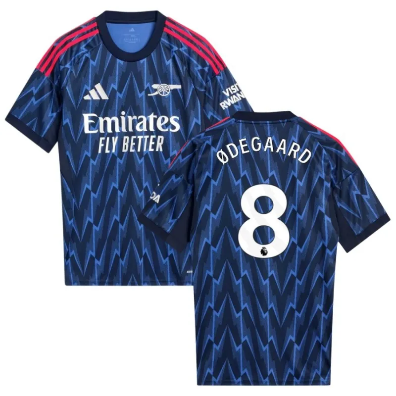 Maillot à l'extérieur de ØDEGAARD pour l'Arsenal 2025/26 - Bleu