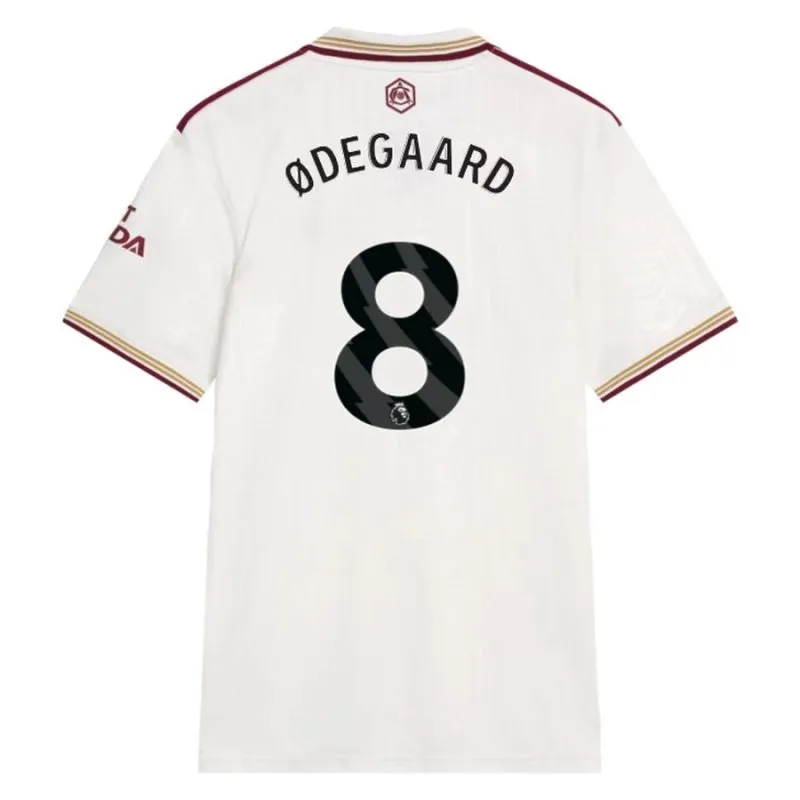 Arsenal ØDEGAARD 2025/26 Terza maglia - Bianca