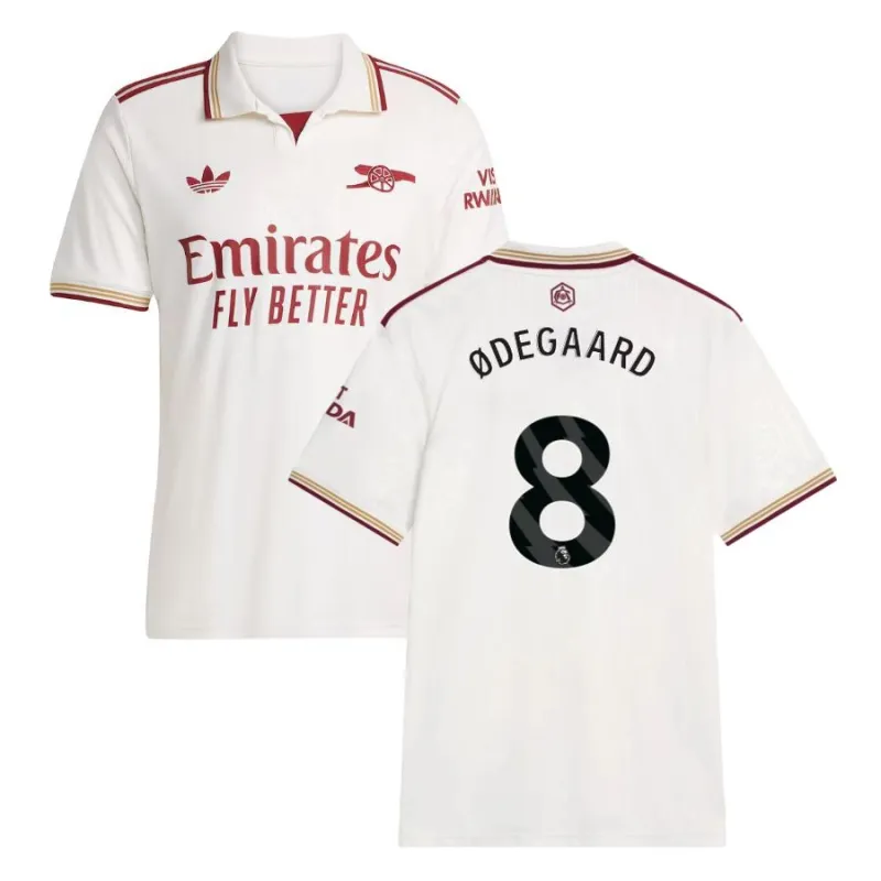 Arsenal ØDEGAARD 2025/26 Terza maglia - Bianca