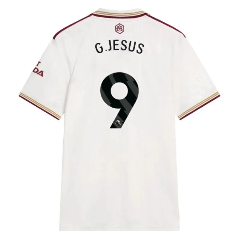 Arsenal G.JESUS 2025/26 Third Jersey - White
