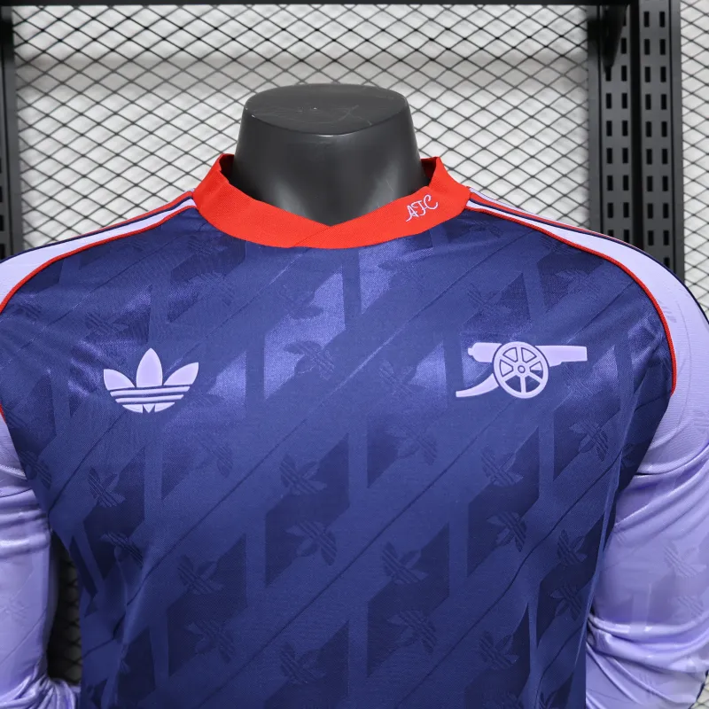 Arsenal 2025/26 Player Version Long-Sleeve Jersey - Blue