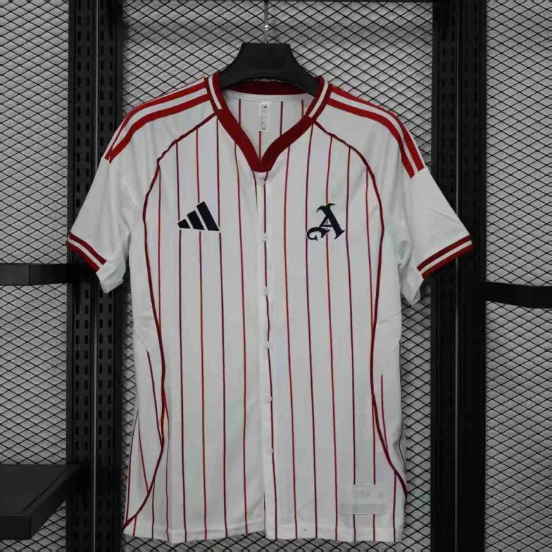 Arsenal 2025/26 Baseball Edition Player Jersey - White