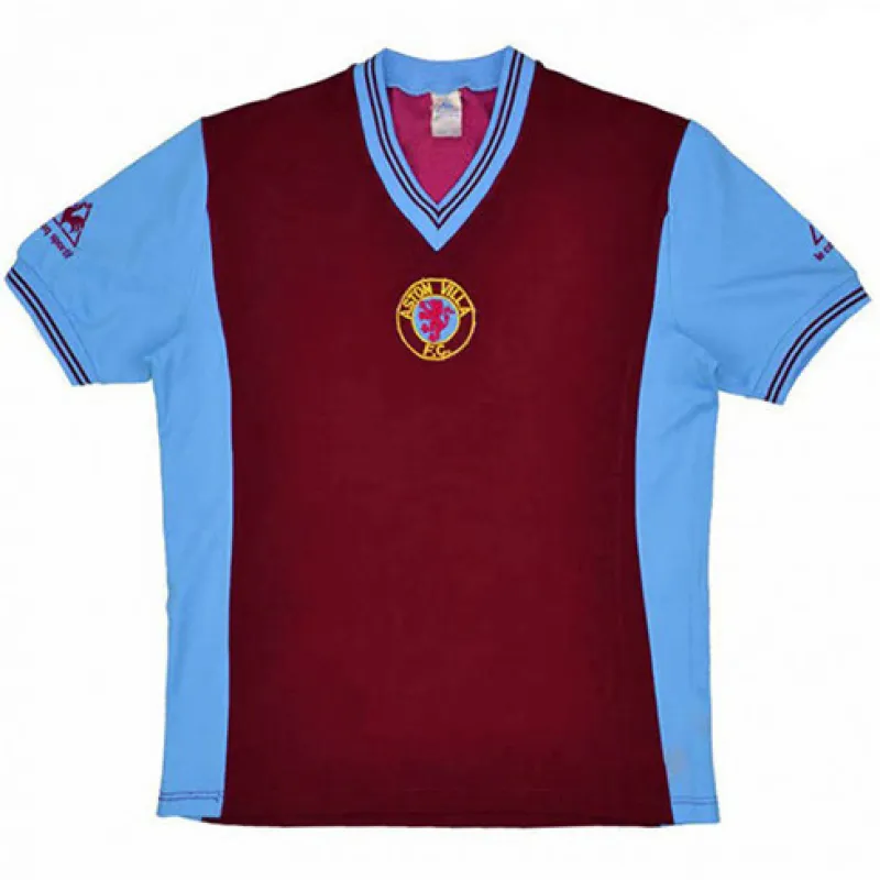 Maglia retro di casa della Champions League di Aston Villa 1981 - 82 - Rossa