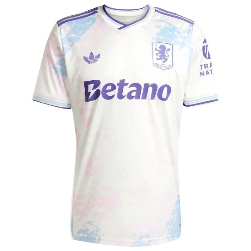 Maglia + Pantaloncini Third Bambino Aston Villa 2025/26 - Bianco