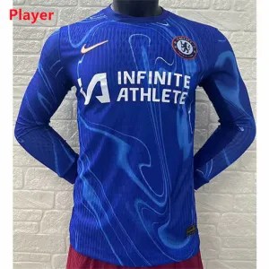 Chelsea 2024/25 Heim - Langarmtrikot - Spielerausgabe - Blau