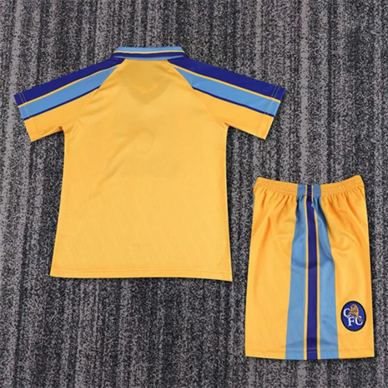 Chelsea 1995 - 97 Away Kids' Retro Jersey - Yellow