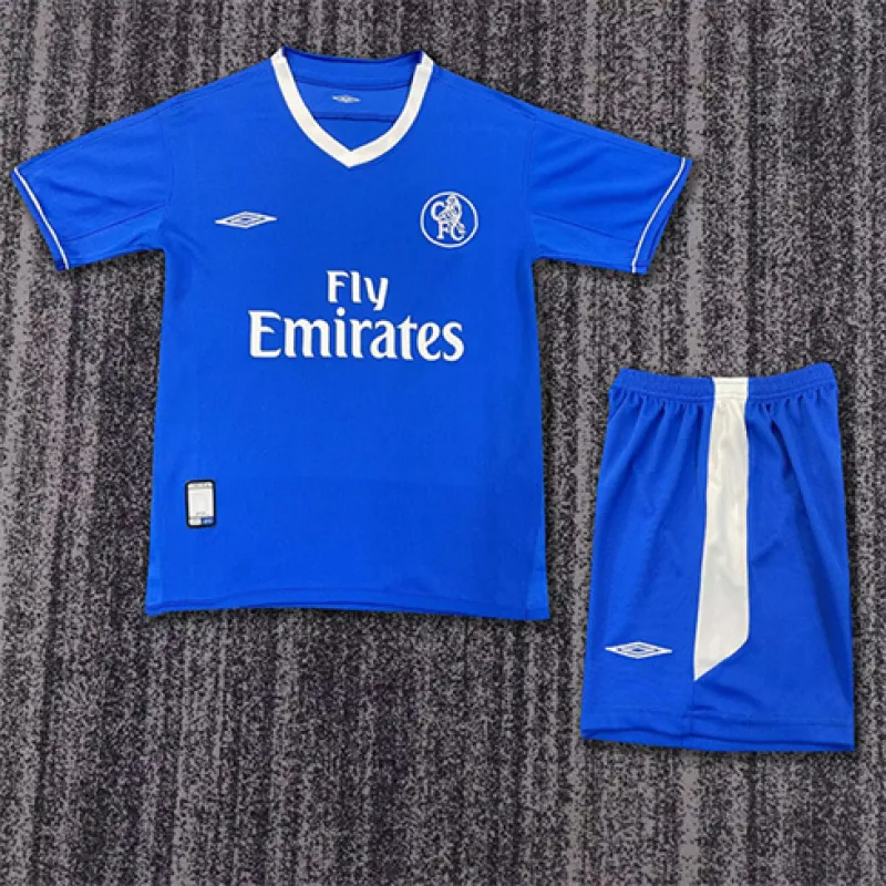 Chelsea 2003 - 05 Heim - Kinder - Retro - Trikot - Blau