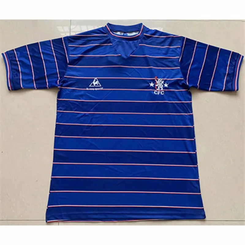 Maillot rétro de domicile de Chelsea 1983 - 1985 - Bleu