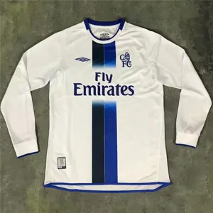 Maglia retro a maniche lunghe di trasferta di Chelsea 2003 - 2005 - Bianca