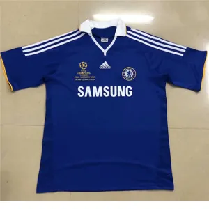 Maglia retro di casa di Chelsea per la Champions League UEFA 2007/08 - Azzurra