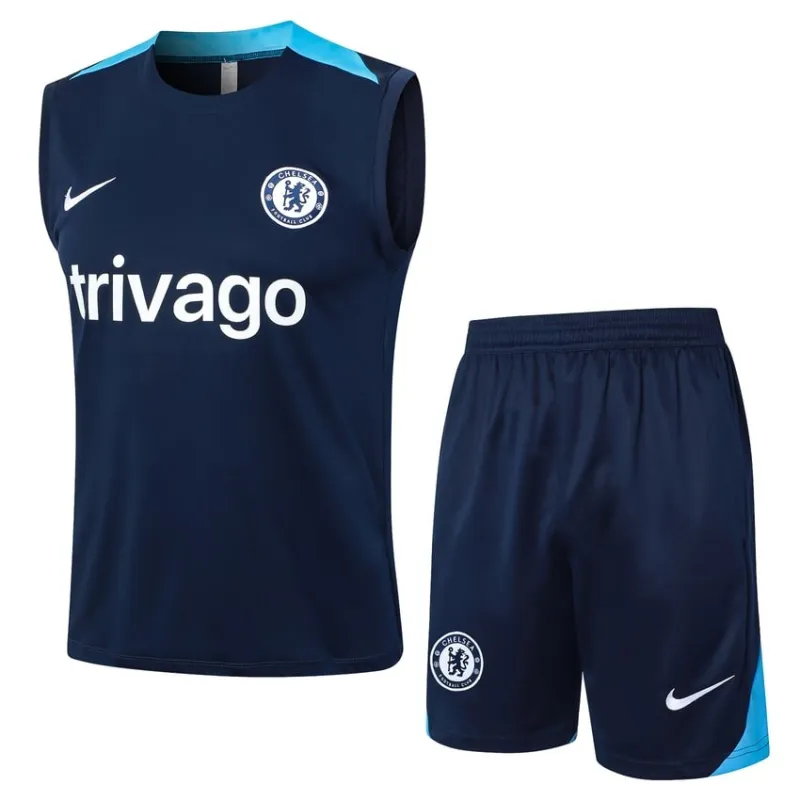 Chelsea 2024/25 Weste + Shorts - Navyblau