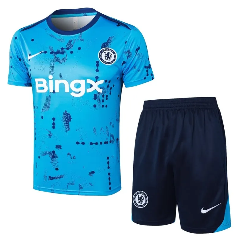 Costume d'allenamento + pantaloncini di Chelsea 2024/25 - blu celeste