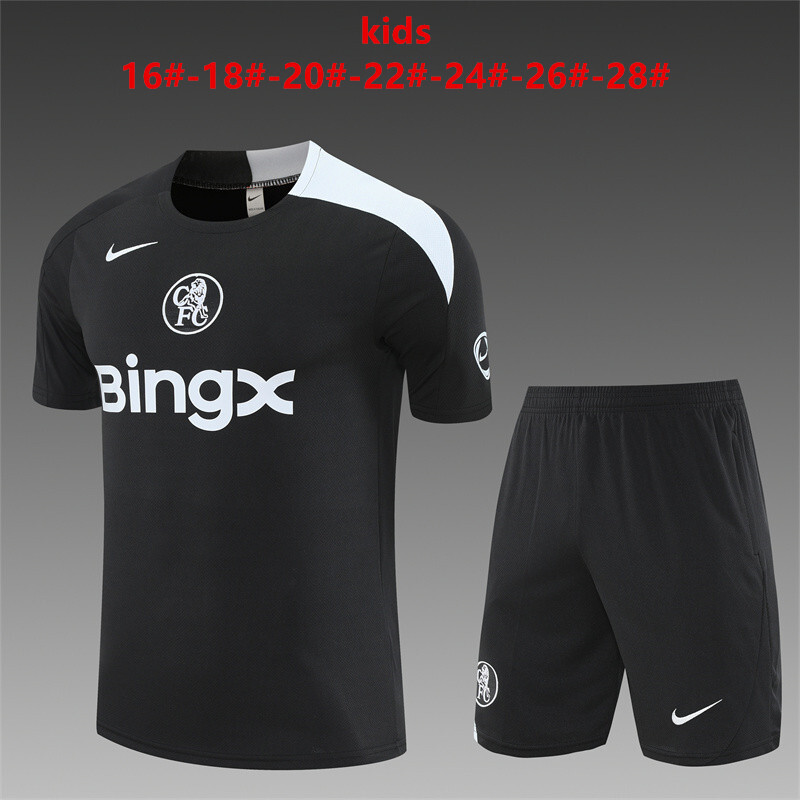 Chelsea 2025/26 Kinder Trainingsanzug schwarz