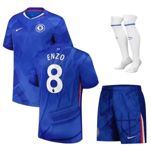Chelsea ENZO 2025/26 Heim-Kinder-Trikot-Set - Blau