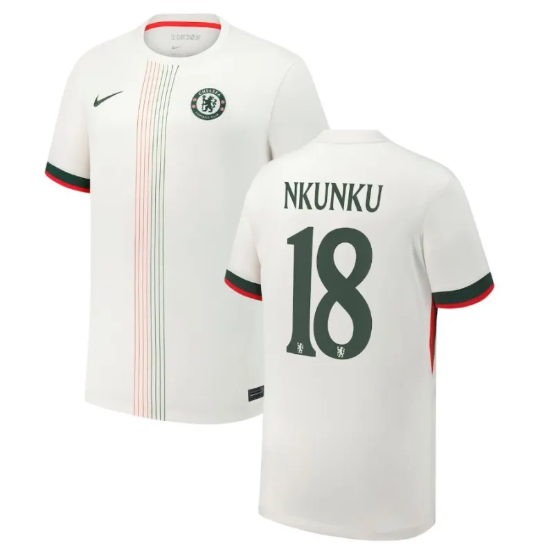 Chelsea NKUNKU 2025/26 Away Jersey - White