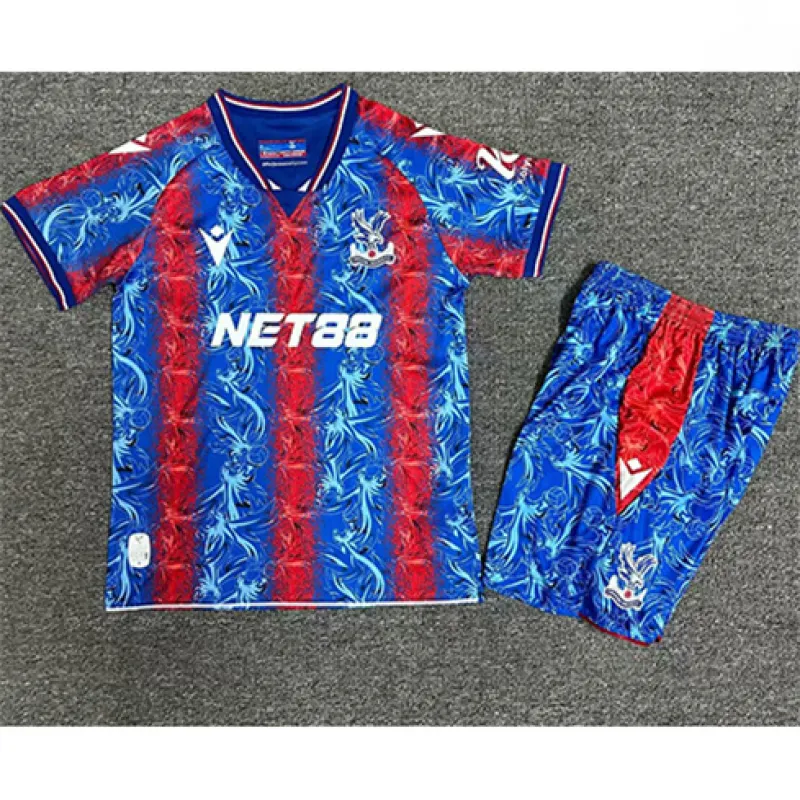 Crystal Palace 2024/25 Home Kids' Jersey - Red and Blue