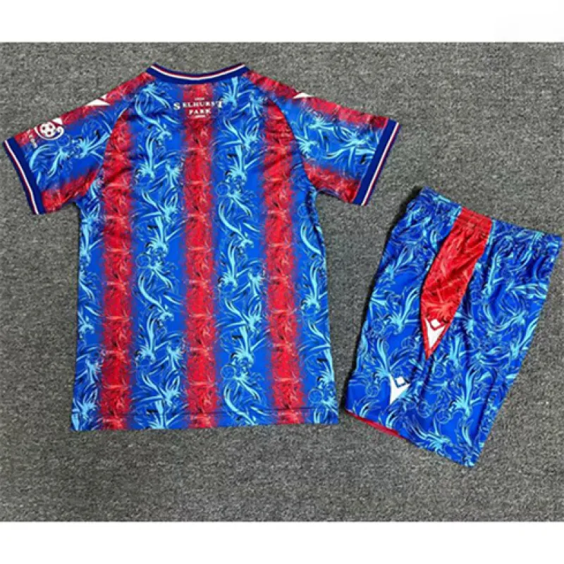 Crystal Palace 2024/25 Home Kids' Jersey - Red and Blue