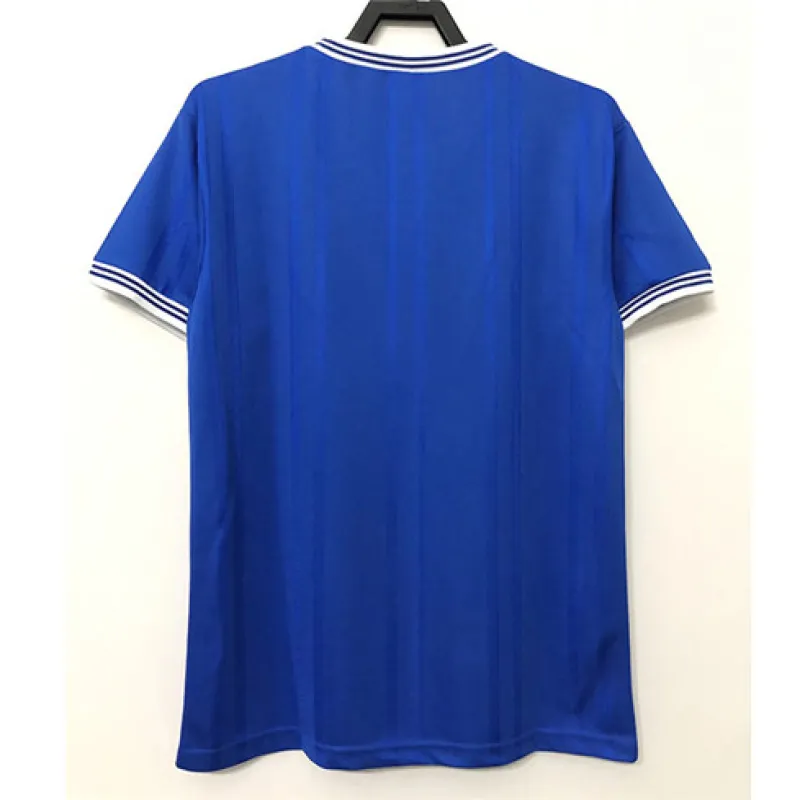 Maillot domicile rétro d'Everton 1985 - bleu