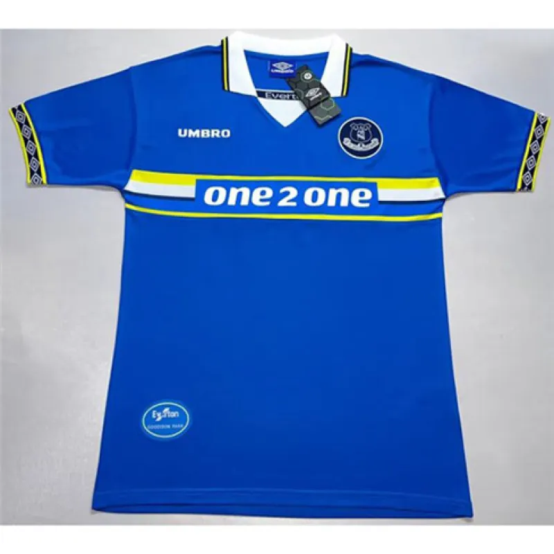 Maillot domicile rétro d'Everton 1997-99 - bleu