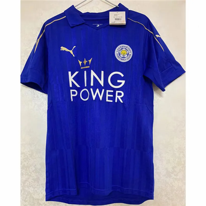 Maillot domicile retro 2016/17 du Leicester City - bleu