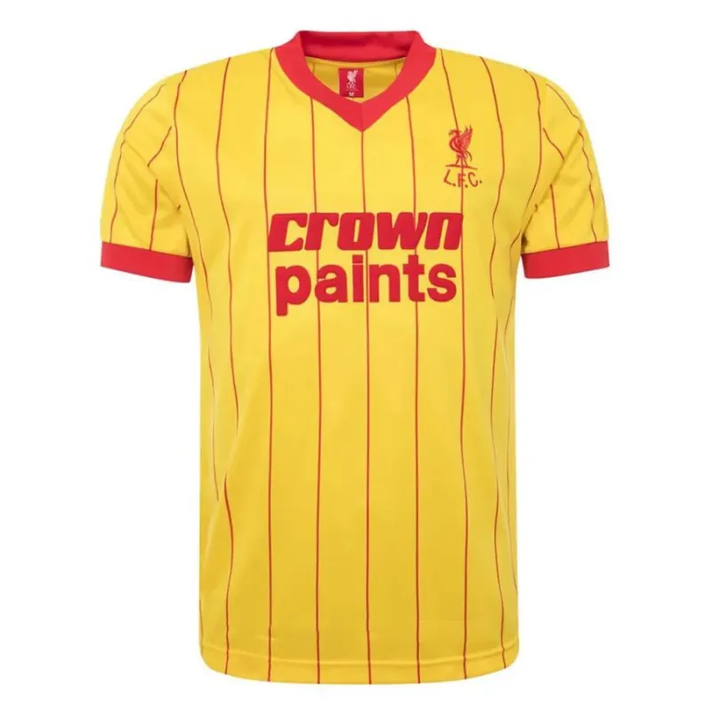 Liverpool 1983/84 Camiseta retro visitante - Amarilla