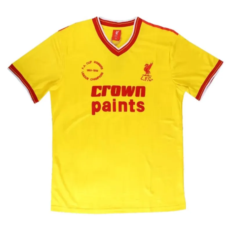 Liverpool 1985/86 Camiseta retro visitante - Amarilla