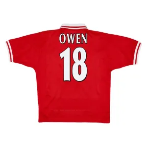 Liverpool OWEN 1996 1998 Retro-Heimtrikot - Rot