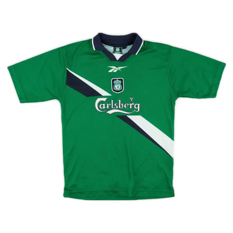 Liverpool 1999/2000 Maillot extérieur rétro - Vert