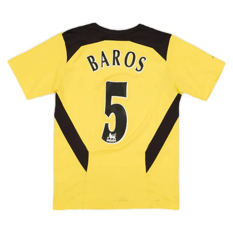 Liverpool BAROS 2004 2006 Retro Away Jersey - Yellow