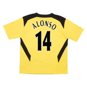 Liverpool ALONSO 2004 2006 Maglia da trasferta retrò - Gialla