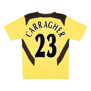 Liverpool CARRAGHER 2004 2006 Maglia da trasferta retrò - Gialla